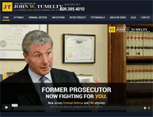 Tablet Screenshot of johntumeltycriminaldefense.com